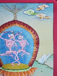 [citipati] Thangka, Buddhist Traditional Painting, [hand Painted], [real Gold], Best Value