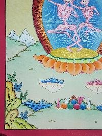 [citipati] Thangka, Buddhist Traditional Painting, [hand Painted], [real Gold], Best Value