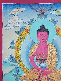 [amitabha Buddha] Thangka, Buddhist Traditional Painting, [hand Painted], [real Gold], Best Value