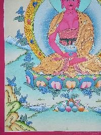 [amitabha Buddha] Thangka, Buddhist Traditional Painting, [hand Painted], [real Gold], Best Value