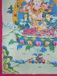 thumb4-Vajrasattva Shakti Thangka, Buddhist Traditional Painting, Hand Painted, Real Gold, Best Value