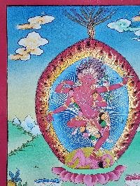 thumb1-Kurukulla Thangka, Buddhist Traditional Painting, Hand Painted, Real Gold, Best Value