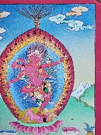 thumb2-Kurukulla Thangka, Buddhist Traditional Painting, Hand Painted, Real Gold, Best Value