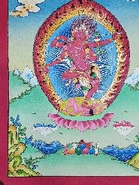 thumb4-Kurukulla Thangka, Buddhist Traditional Painting, Hand Painted, Real Gold, Best Value