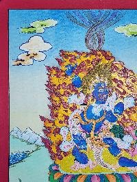 thumb1-Vajrapani Thangka, Buddhist Traditional Painting, Hand Painted, Real Gold, Best Value