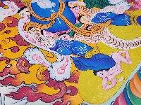 thumb6-Vajrapani Thangka, Buddhist Traditional Painting, Hand Painted, Real Gold, Best Value