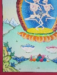 thumb4-Citipati Thangka, Buddhist Traditional Painting, Hand Painted, Real Gold , Best Value