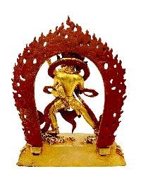 [chakrasamvara], Buddhist Miniature Statue, [full Gold Plated Finish], [hand Painted Face]