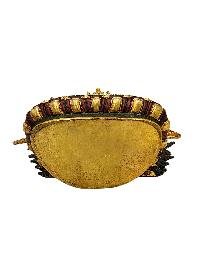 [white Tara], Buddhist Miniature Statue, [partly Gold Plated Finish], [thangka Color Finish], [hand Painted Face]