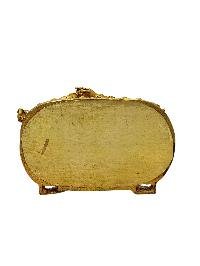 [mahakala Six Arms], Buddhist Miniature Statue, [full Gold Plated Finish]