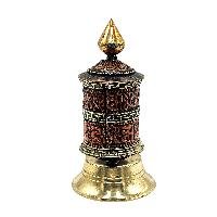 thumb2-Buddhist Metal Prayer Wheel Table Top, OMPH Mantra Classic Design