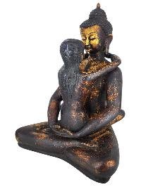 Samantabhadra Adi Buddha Yab Yum Statue Copper With Antique Finishing