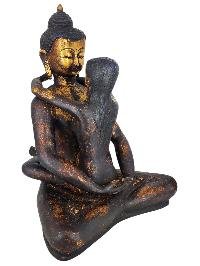 Samantabhadra Adi Buddha Yab Yum Statue Copper With Antique Finishing
