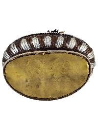 Padmasambhava Guru Rinpoche Shakti Yab Yum Statue Copper With Silver And Chocolate Oxidized Finish