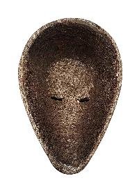 Handmade Wooden Mask, [tribal Mask], Tibetan Style With [traditional Color], [poplar Wood]