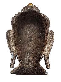 Handmade Wooden Mask, [buddha], Tibetan Style With [traditional Color], [poplar Wood]