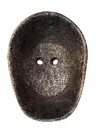 Handmade Wooden Mask, [tribal Mask], Tibetan Style With [traditional Color], [poplar Wood]