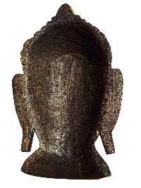 Handmade Wooden Mask, [buddha], Tibetan Style With [traditional Color], [poplar Wood]