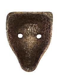 Handmade Wooden Mask, [tribal Mask], Tibetan Style With [traditional Color], [poplar Wood]