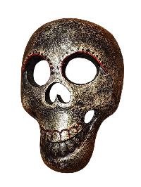 Handmade Wooden Mask, [citipati], Tibetan Style With [traditional Color], [poplar Wood]