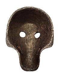 Handmade Wooden Mask, [citipati], Tibetan Style With [traditional Color], [poplar Wood]