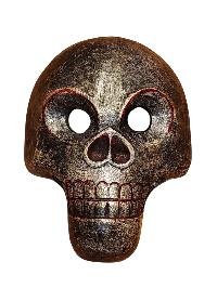 Handmade Wooden Mask, [citipati], Tibetan Style With [traditional Color], [poplar Wood]