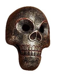 Handmade Wooden Mask, [citipati], Tibetan Style With [traditional Color], [poplar Wood]