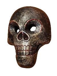 Handmade Wooden Mask, [citipati], Tibetan Style With [traditional Color], [poplar Wood]