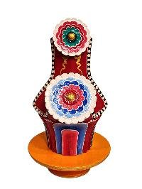 [hq], Handmade Tibetan [torma Offering], Hand Painted Buddhist Ritual Item, [custom Order]
