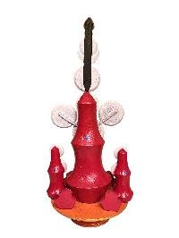 [hq], Handmade Tibetan [chakrasambhara Torma], Hand Painted Ritual Piece, [custom Order]