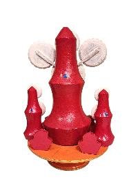 [hq], Handmade Tibetan [chakrasambhara Torma], Hand Painted Ritual Piece, [custom Order]