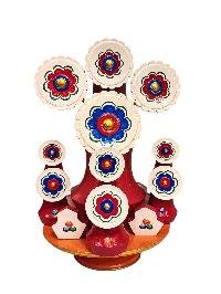 [hq], Handmade Tibetan [chakrasambhara Torma], Hand Painted Ritual Piece, [custom Order]