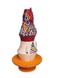 [hq], Handmade Tibetan [wrathful Red Food Torma], Hand Painted For Drakpo Shaltze Ritual, [custom Order]