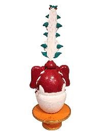 [hq], Handmade Tibetan [wangpo Metok Torma], Hand Painted Ritual Decor, [custom Order]