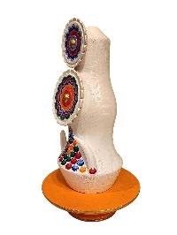 [hq], Handmade Tibetan [peaceful Food Torma], Hand Painted Ritual Item, [custom Order]