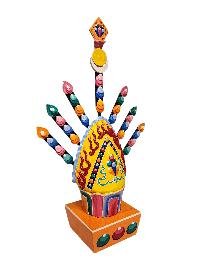 [hq], Handmade Tibetan [jambhala Torma], Hand Painted Ritual Offering, [custom Order]