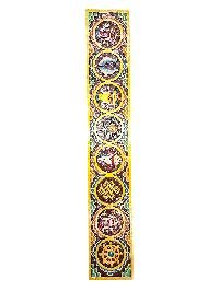 [ashtamangala Carved], Handmade Wall Hanging, [painted]