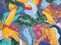 thumb6-Green Tara Tibetan Buddhist Female Deity Thangka Painting With Healing Symbolism