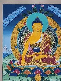 thumb2-Shakyamuni Buddha Historical Buddha Tibetan Thangka Painting With Spiritual Detailing