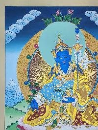 thumb1-Padmasambhava Guru Rinpoche Tibetan Buddhist Thangka Painting With Traditional Art Detailing