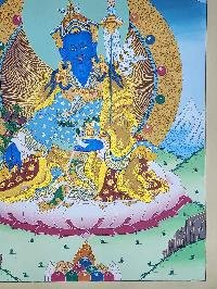 thumb3-Padmasambhava Guru Rinpoche Tibetan Buddhist Thangka Painting With Traditional Art Detailing