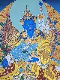 thumb5-Padmasambhava Guru Rinpoche Tibetan Buddhist Thangka Painting With Traditional Art Detailing
