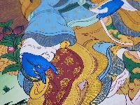 thumb6-Padmasambhava Guru Rinpoche Tibetan Buddhist Thangka Painting With Traditional Art Detailing