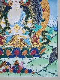 thumb3-Maha Vairocana Tibetan Buddhist Cosmic Buddha Thangka Painting With Spiritual Detailing