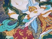 thumb6-Maha Vairocana Tibetan Buddhist Cosmic Buddha Thangka Painting With Spiritual Detailing