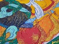 thumb7-Manjushri Tibetan Buddhist Wisdom Deity Thangka Painting With Fine Art Detailing