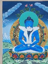 thumb1-Samantabhadra Authentic Tibetan Buddhist Thangka Painting With Symbolic Detailing