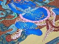 thumb1-Vajrapani Authentic Tibetan Buddhist Thangka Painting With Traditional Detailing