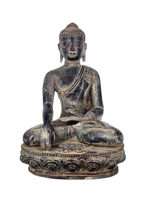 Shakyamuni Buddha Statue Handmade, Chocolate Oxidized-37366