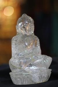 Clear Crystal [amoghasiddhi Buddha] Statue